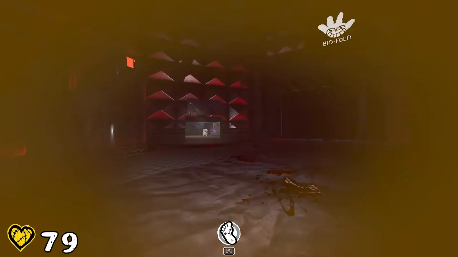 PAPERHEAD walkthrough warehouse kick combat with DRAFT style meter on HUD
