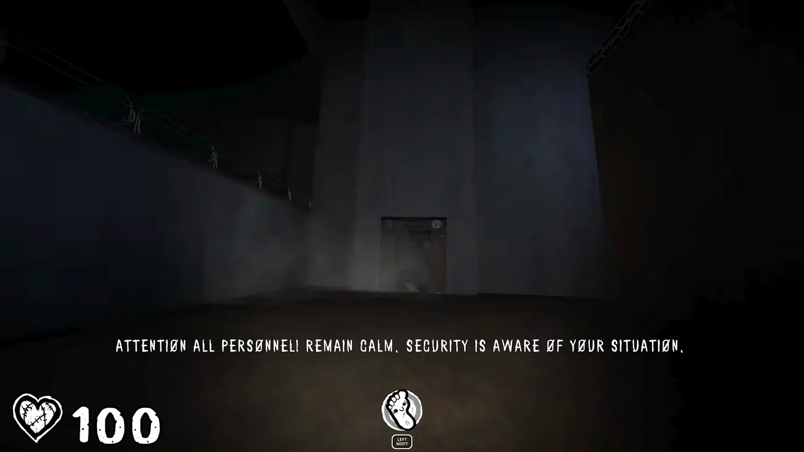 Gameplay frame of a smiley face doodle on a wall in PAPERHEAD chapter 1