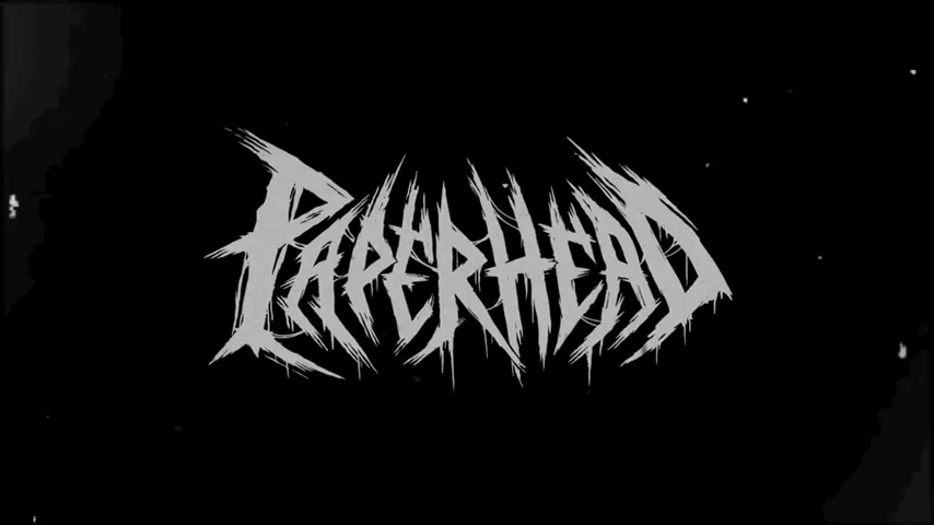 PAPERHEAD main menu style UI at the start of a full game recording